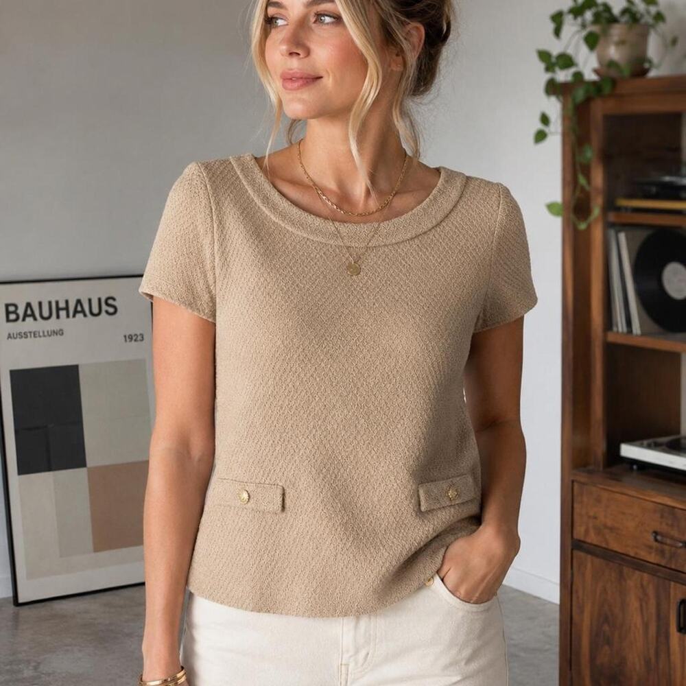 Vintage St. John Collection Wool Knit Sweater Size 4